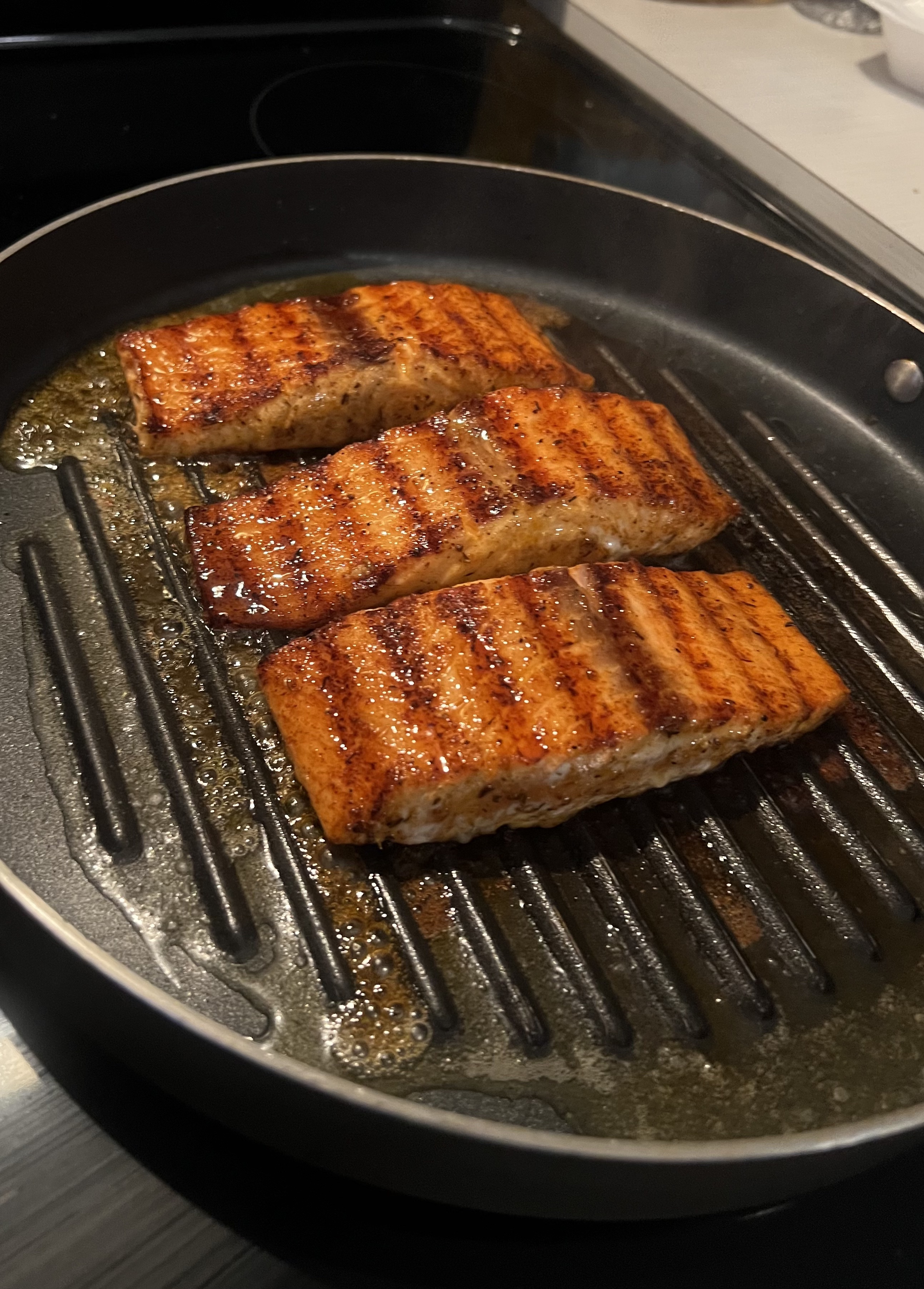 Grilled Honey Glazed Salmon
